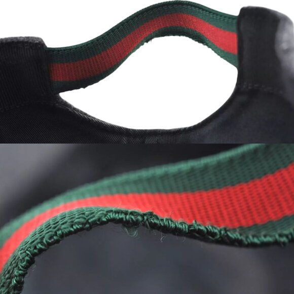 090248AR (S3) Gucci Cap Web Sherry Line Gray Wool - Picture 10 of 14